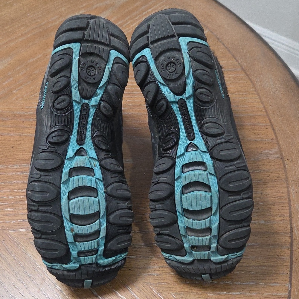 Merrell Atmos Mid Womans Black 300 Gram Fleece Lined Boots, Size 8.5 - Picture 7 of 10
